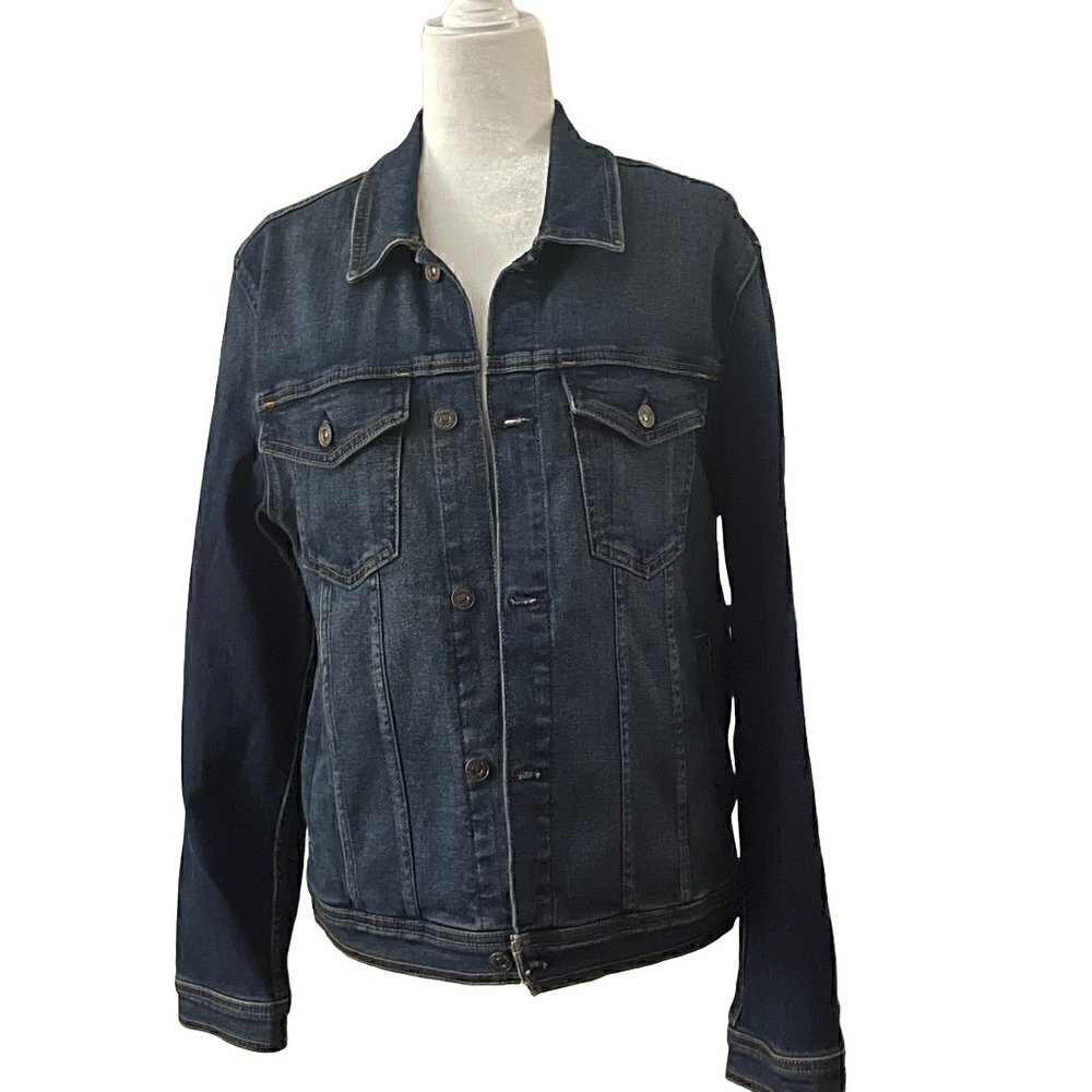 For All Mankind People Unisex 6 Pocket Western Jean Jacket Size Medium